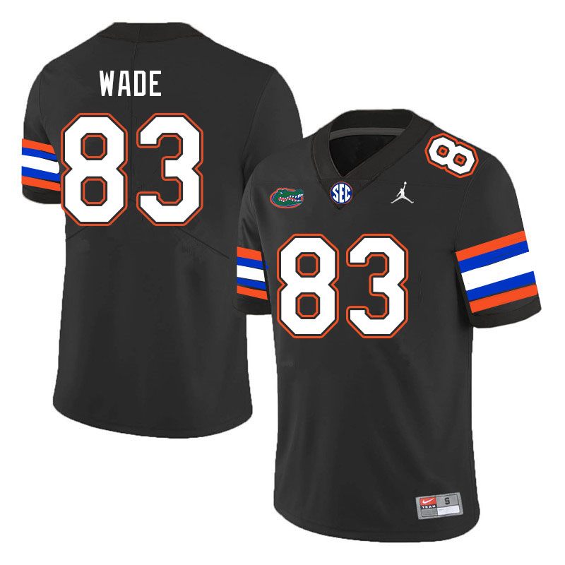 Men #83 Jackson Wade Florida Gators College Football Jerseys Stitched Sale-Black - Click Image to Close